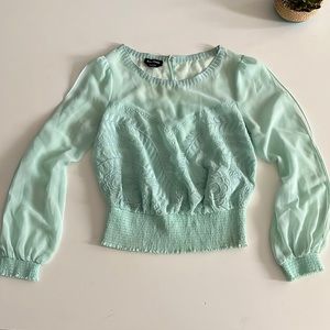BEBE sheer Top! Size XS